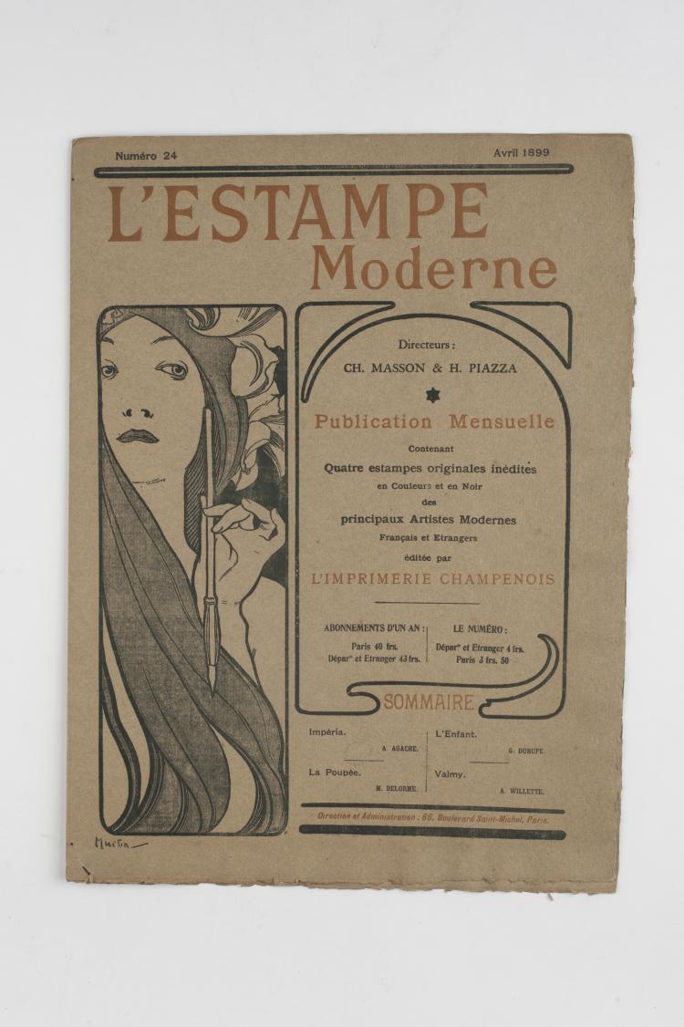 Hauptbild zu Objekt, 'L'Estampe moderne', 1899, Alphonse Mucha, Champenois, F., Paris, 132B 958