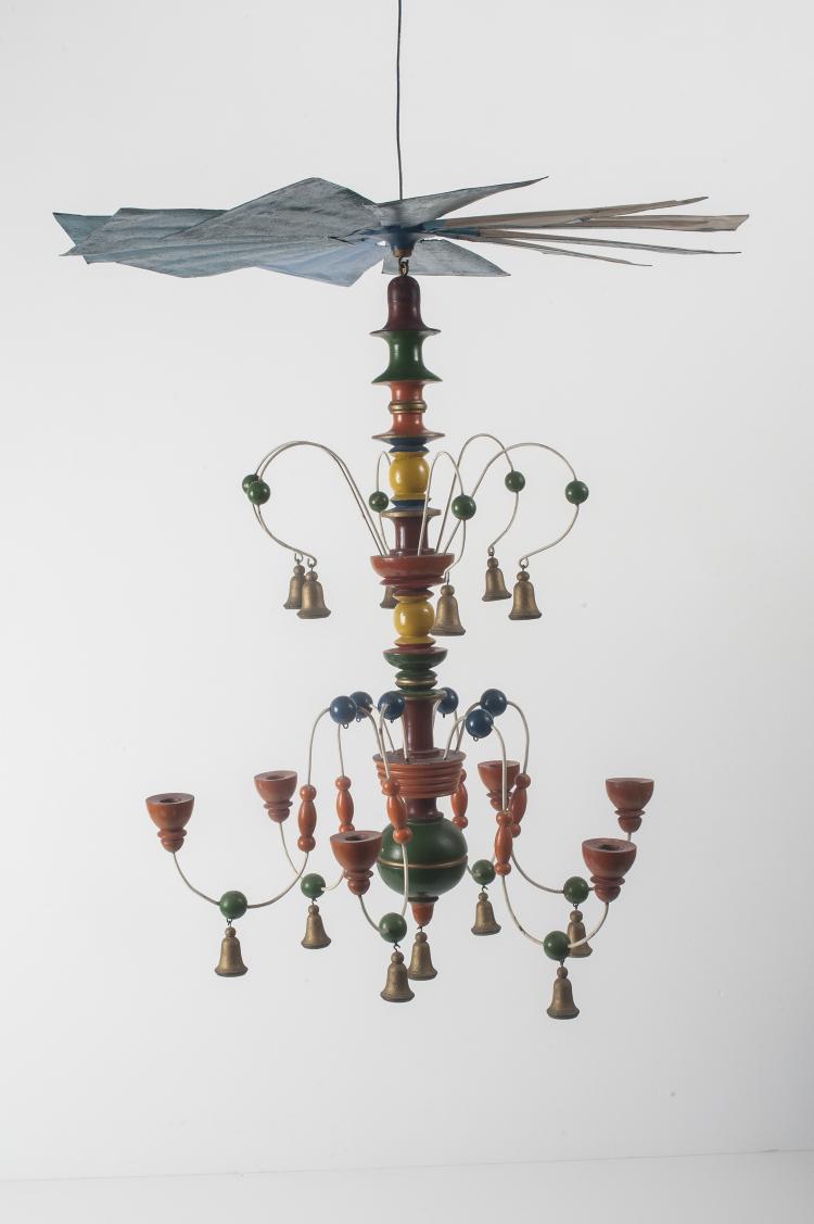Bild 2 zu Objekt, 'Erzgebirge' ceiling light, 1920/30s, Deutschland, 134B 402