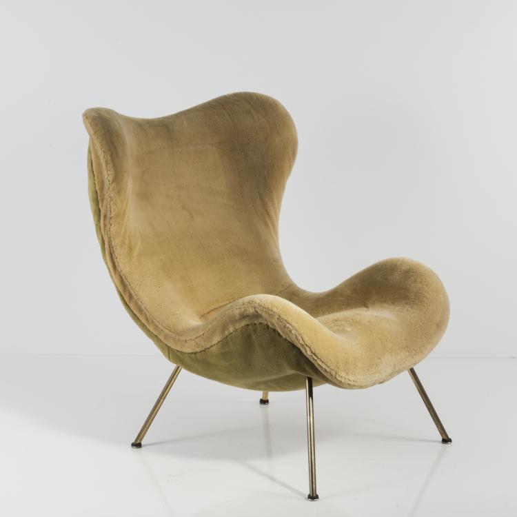 Hauptbild zu Objekt, Sessel 'Madame', 1950er Jahre, Fritz Neth, Correcta, M&uuml;nchen, 133A 89