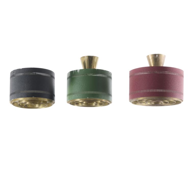 Hauptbild zu Objekt, Three ceiling lights, 1950s, Itsu, Helsinki, 133B 321