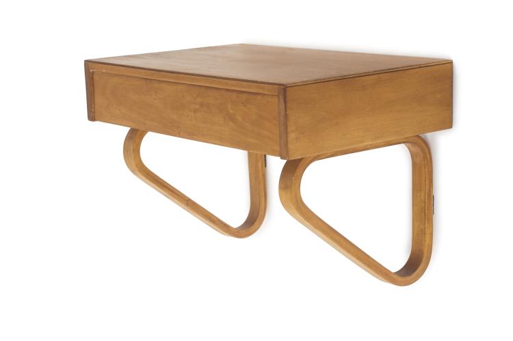 Hauptbild zu Objekt, Telephone table / Night stand, 1930s, Alvar Aalto, Artek, Helsinki, 133B 208