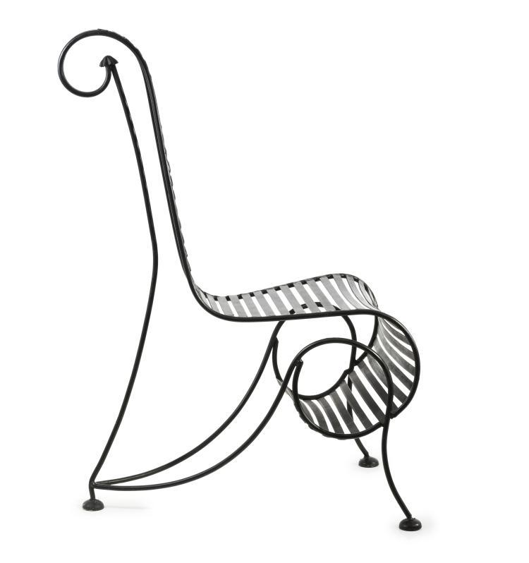 Hauptbild zu Objekt, 'Spine chair' variation, 1988, Andr&eacute; Dubreuil, A. D. Decorative Arts, London (zugeschrieben), 133B 630