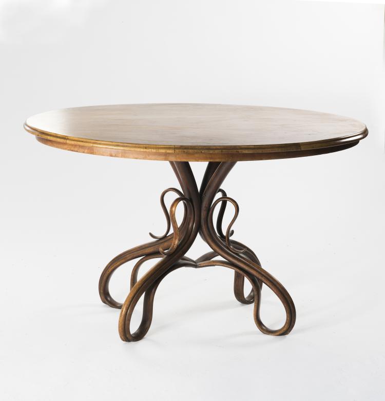 Bild 1 zu Objekt, Dining table, c1885, Kohn, Jakob & Josef, Wien (zugeschrieben), 133B 175
