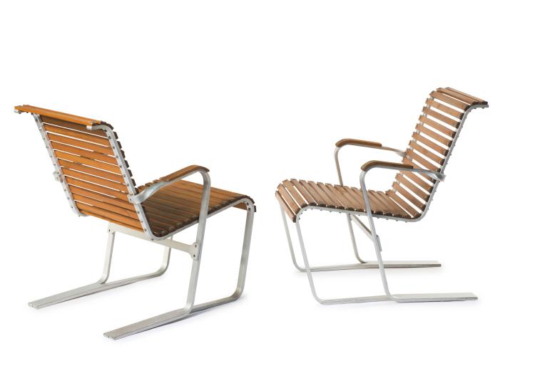 Hauptbild zu Objekt, Pair of lawn chairs, c1935, Marcel Breuer, ICF Cadsana, Mailand, 133A 50