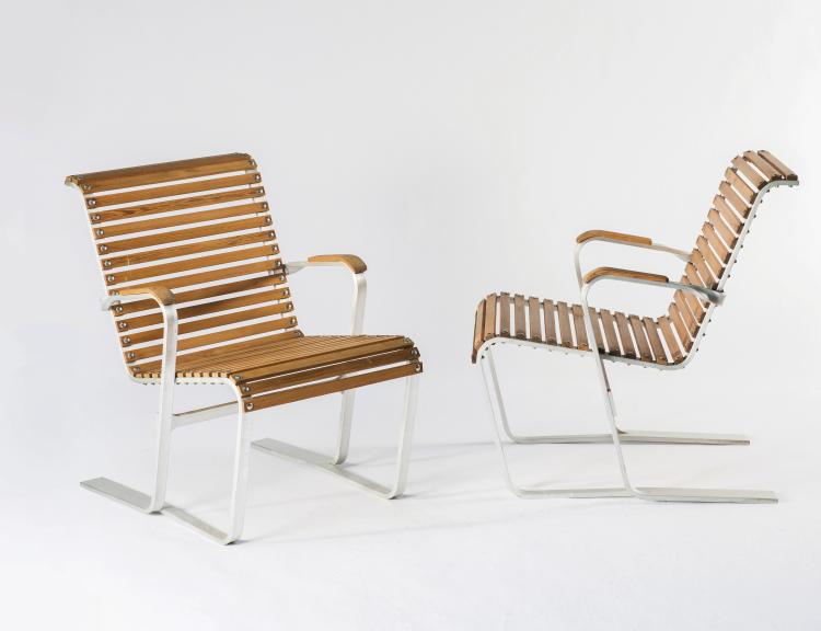 Bild 2 zu Objekt, Pair of lawn chairs, c1935, Marcel Breuer, ICF Cadsana, Mailand, 133A 50