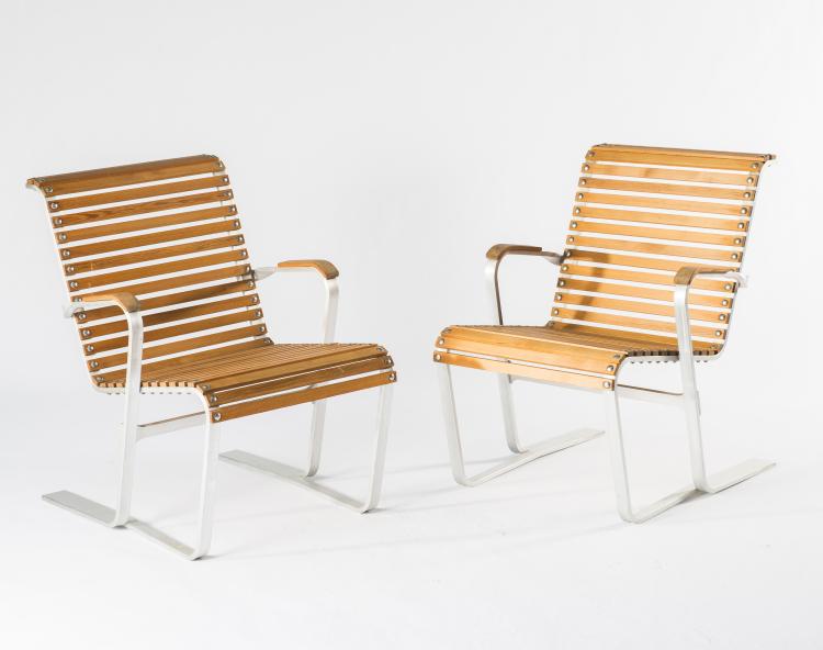 Bild 3 zu Objekt, Pair of lawn chairs, c1935, Marcel Breuer, ICF Cadsana, Mailand, 133A 50