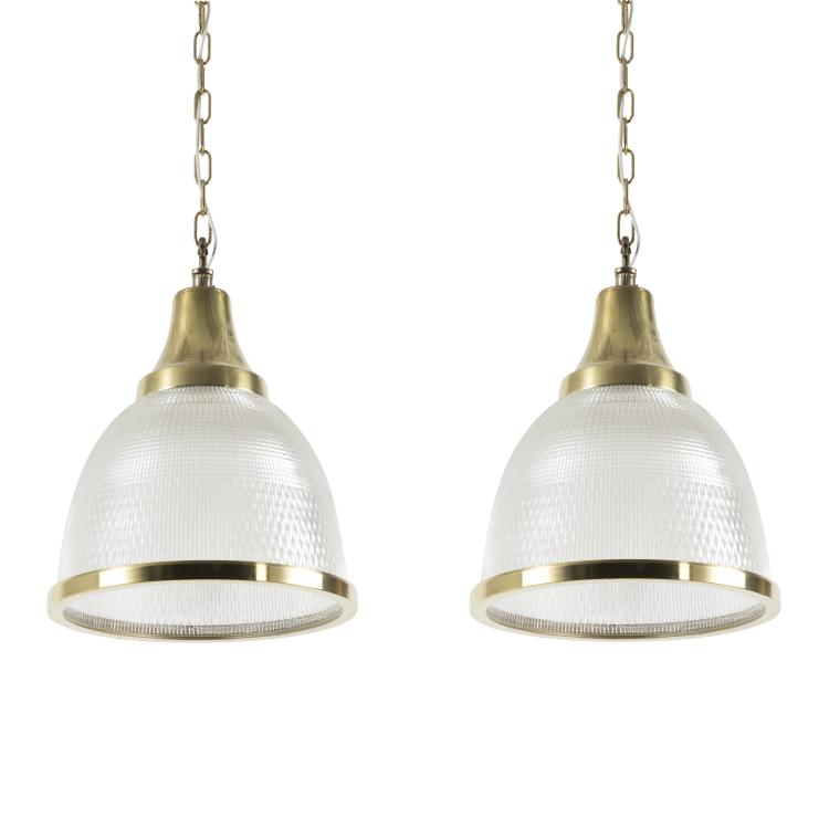 Hauptbild zu Objekt, Two ceiling lights, 1950s, Holophane, Paris, 133B 314