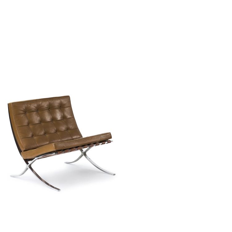 Bild 2 zu Objekt, Two 'Barcelona' chairs, 1929, Ludwig Mies van der Rohe, Knoll International, Deutschland, 133A 60