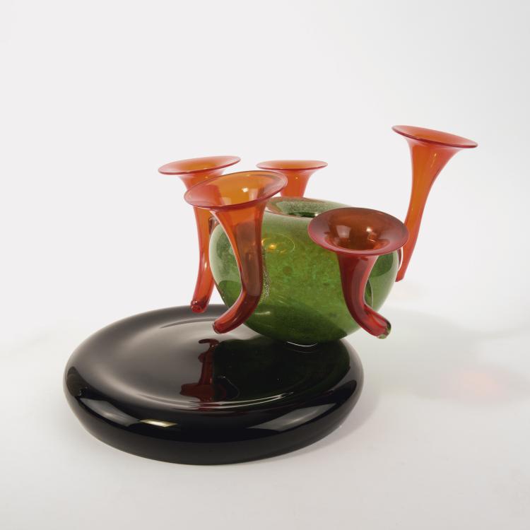 Hauptbild zu Objekt, Glasobjekt 'Hallimasch', um 1995, Herbert Jakob Weinand, Memphis Extra, Mailand, 133A 168