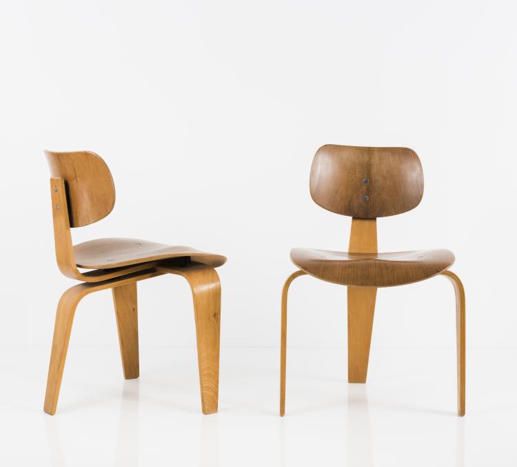 Bild 1 zu Objekt, Two 'SE 42' chairs, 1949/50, Egon Eiermann, Wilde & Spieth, Esslingen, 134B 300