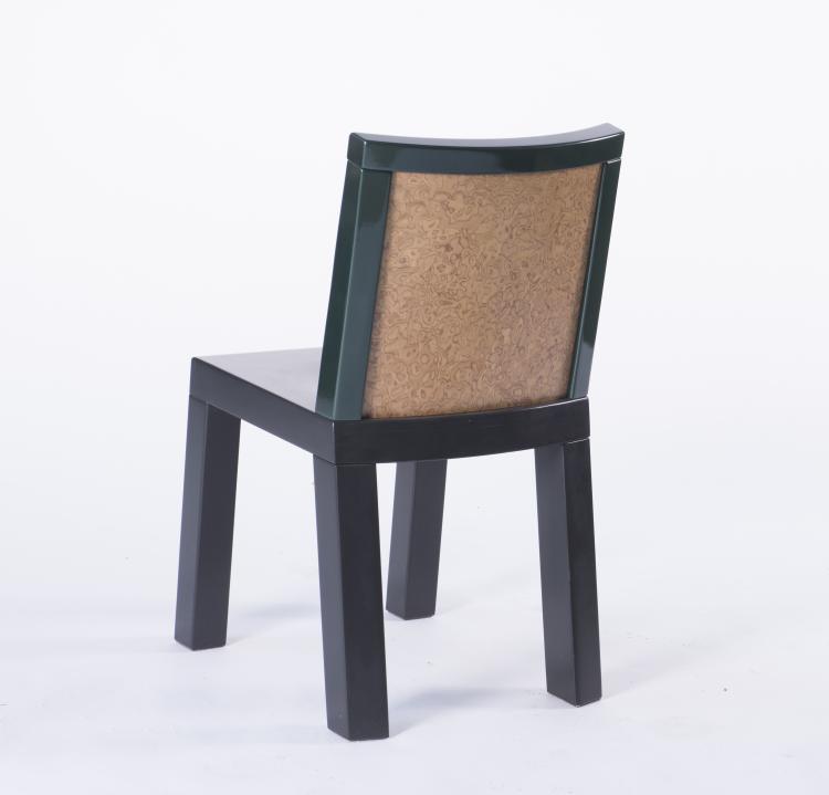 Bild 5 zu Objekt, Three 'Danube' chairs and a table, 1986, Ettore Sottsass, Leitner, Franz, St. Lambrecht, &Ouml;sterreich, 133B 626