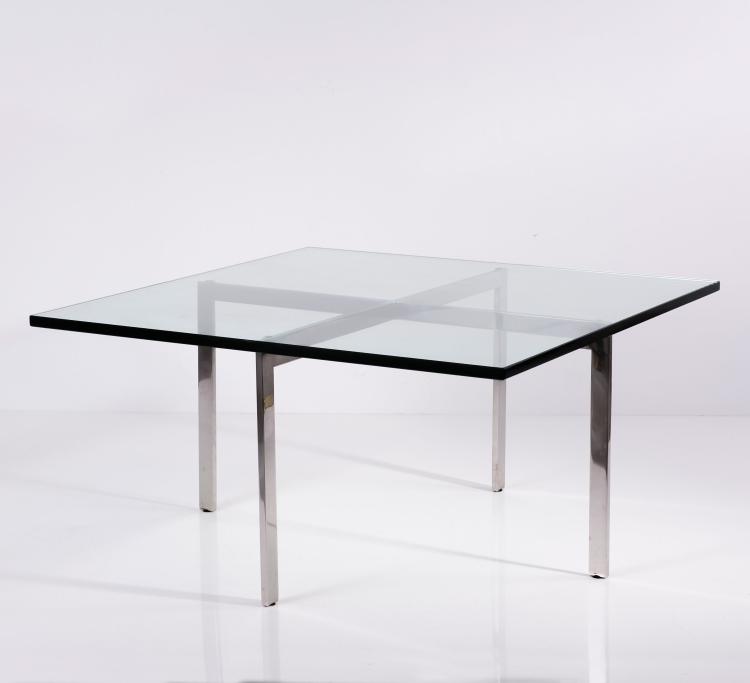 Bild 1 zu Objekt, Two 'Tugendhat' tables, 1929/30, Ludwig Mies van der Rohe, Knoll International, New York, 133A 13