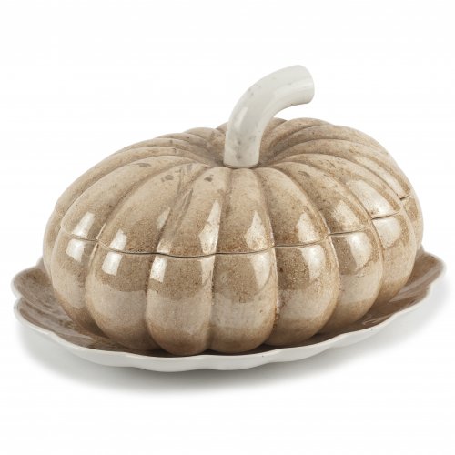 Servierschale 'Zucca' mit Deckel und Unterteller, 1960er Jahre