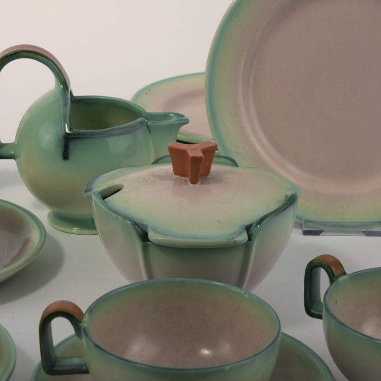 Bild 2 zu Objekt, Teeservice 'Fiuma', um 1928, Schramberger Majolikafabrik, 133A 25