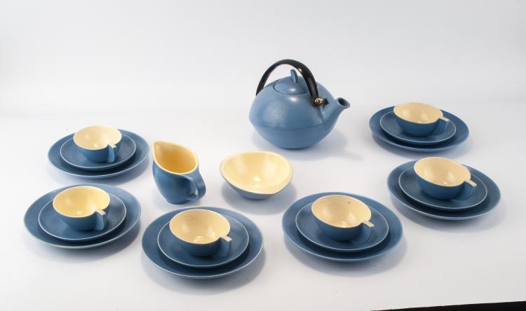 Bild 2 zu Objekt, Teaset, c1927, Werner Gothein, Karlsruhe, Majolikamanufaktur, 134B 485
