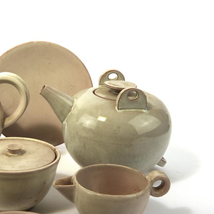 Bild 1 zu Objekt, Teeservice, 1920-25 , Otto Lindig, Karlsruhe, Majolikamanufaktur, 133A 18