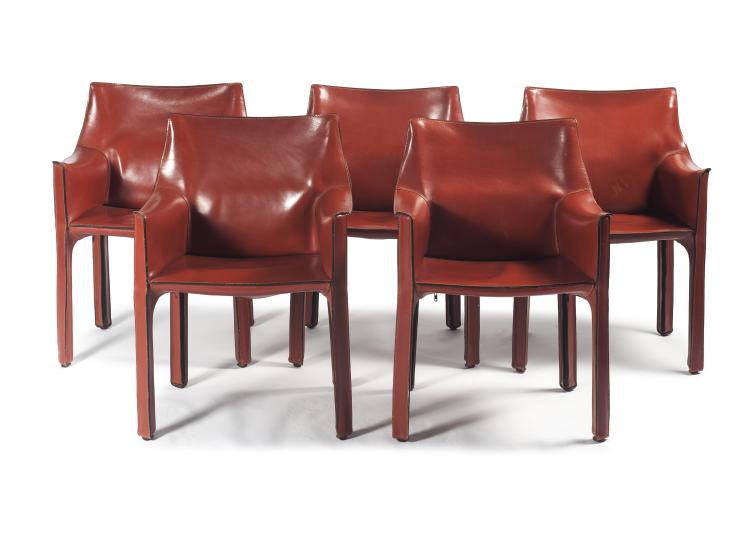 Hauptbild zu Objekt, Five 'CAB 413' armchairs, 1979, Mario Bellini, Cassina, Mailand, 133B 558