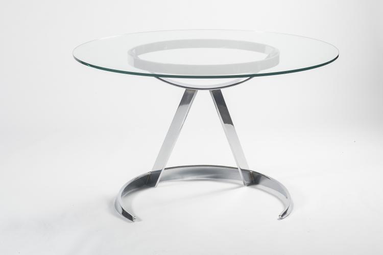 Bild 2 zu Objekt, Four 'Scimitar' chairs and a table, c1970, Boris Tabacoff, Mobilier Modulaire Moderne, Frankreich (zugeschrieben), 133B 527