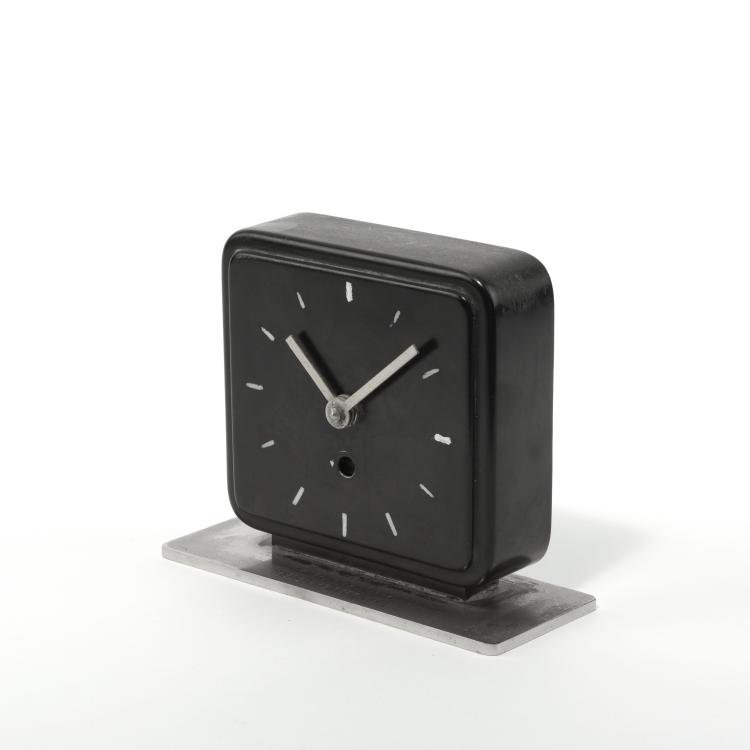 Hauptbild zu Objekt, Table clock, 1929-32, Marianne Brandt, Ruppelwerk, Gotha, 133A 47