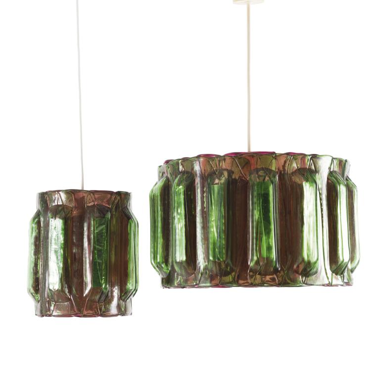 Hauptbild zu Objekt, Two ceiling lights, 1970s, Italien, 133B 537