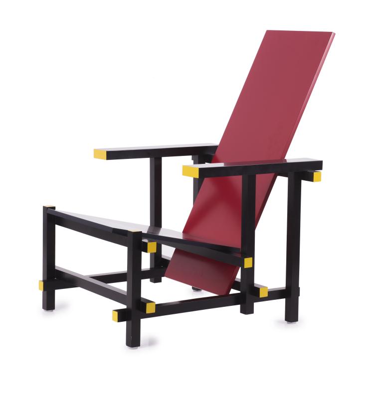 Hauptbild zu Objekt, 'Red-Blue' armchair, 1918, Gerrit Rietveld, Cassina, Mailand (zugeschrieben), 133B 185
