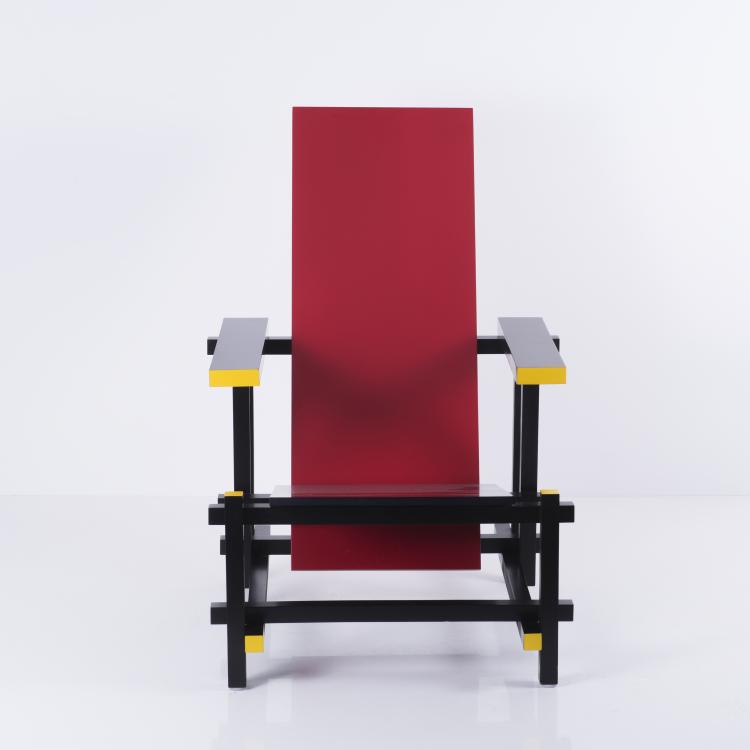 Bild 2 zu Objekt, 'Red-Blue' armchair, 1918, Gerrit Rietveld, Cassina, Mailand (zugeschrieben), 133B 185