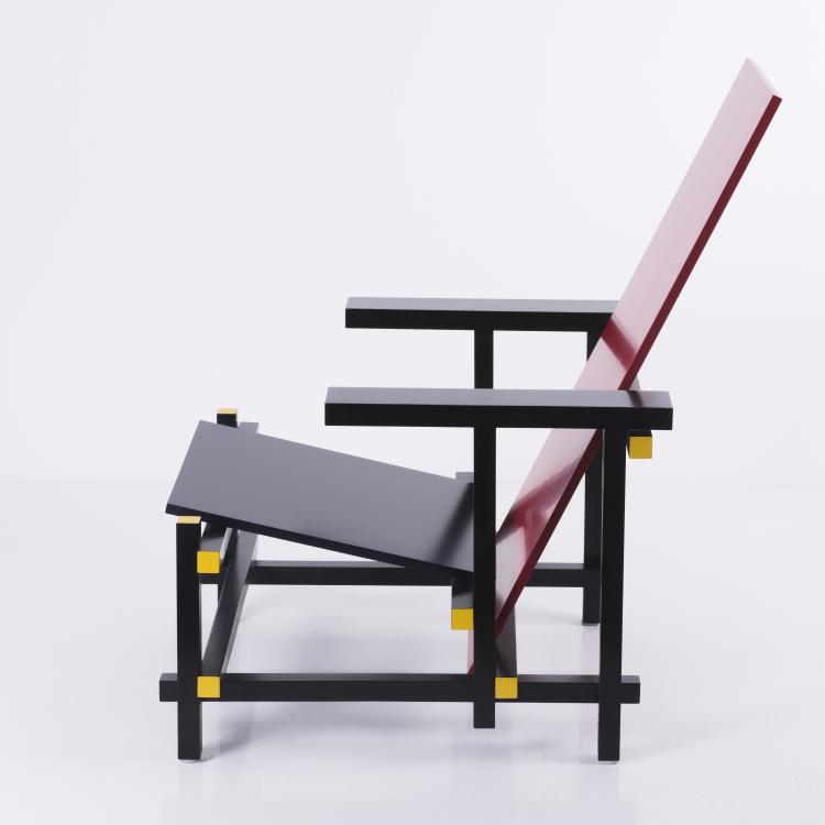 Bild 5 zu Objekt, 'Red-Blue' armchair, 1918, Gerrit Rietveld, Cassina, Mailand (zugeschrieben), 133B 185