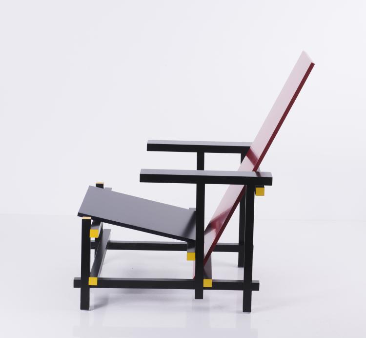 Bild 6 zu Objekt, 'Red-Blue' armchair, 1918, Gerrit Rietveld, Cassina, Mailand (zugeschrieben), 133B 185