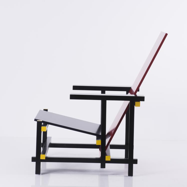 Bild 7 zu Objekt, 'Red-Blue' armchair, 1918, Gerrit Rietveld, Cassina, Mailand (zugeschrieben), 133B 185