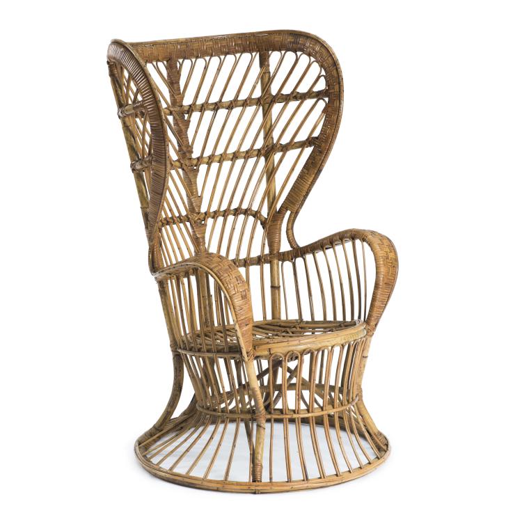 Hauptbild zu Objekt, Wickerchair, c1950, Gio Ponti, Vittorio Bonacina & C., Como., 133B 305