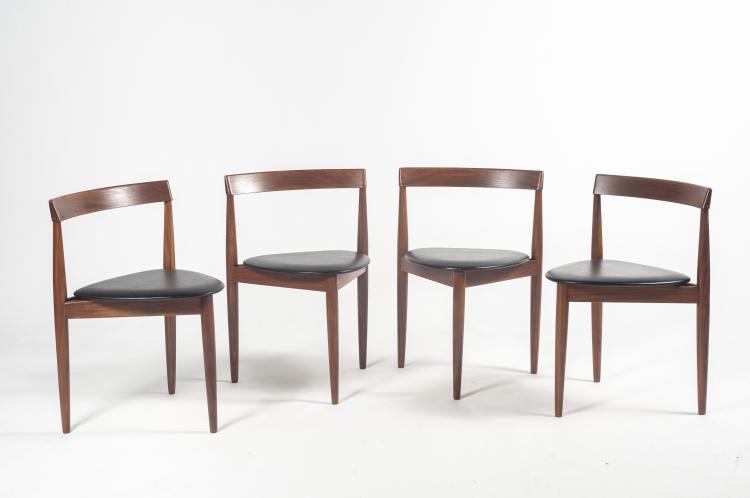 Bild 2 zu Objekt, Table and four chairs, 1962, Hans Olsen, Frem R&oslash;jle M&oslash;belfabrik, 133B 470