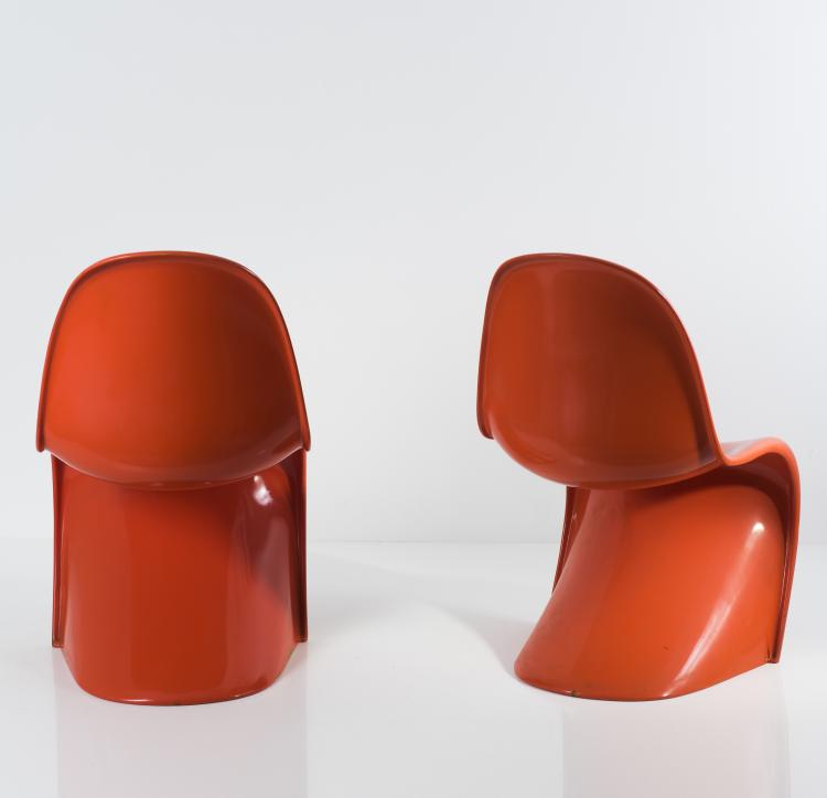 Bild 3 zu Objekt, Two 'Panton' chairs, 1962/67, Verner Panton, Miller, Herman, Zeeland; Fehlbaum Production, Weil am Rhein, 133B 473