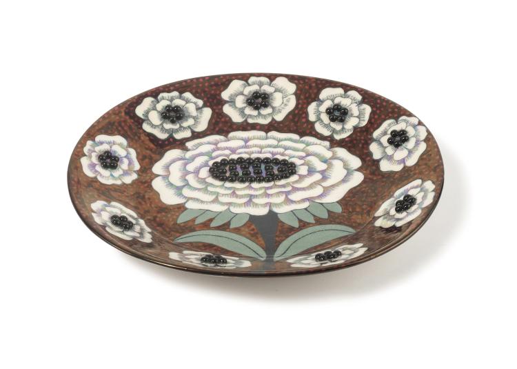 Hauptbild zu Objekt, 'Fiori' plate, 1983, Birger Kaipiainen, Arabia, Helsinki, 133B 269