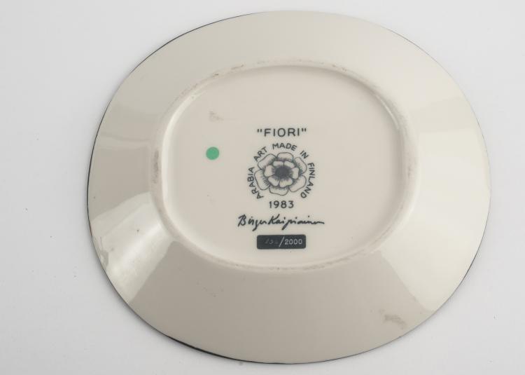 Bild 1 zu Objekt, 'Fiori' plate, 1983, Birger Kaipiainen, Arabia, Helsinki, 133B 269