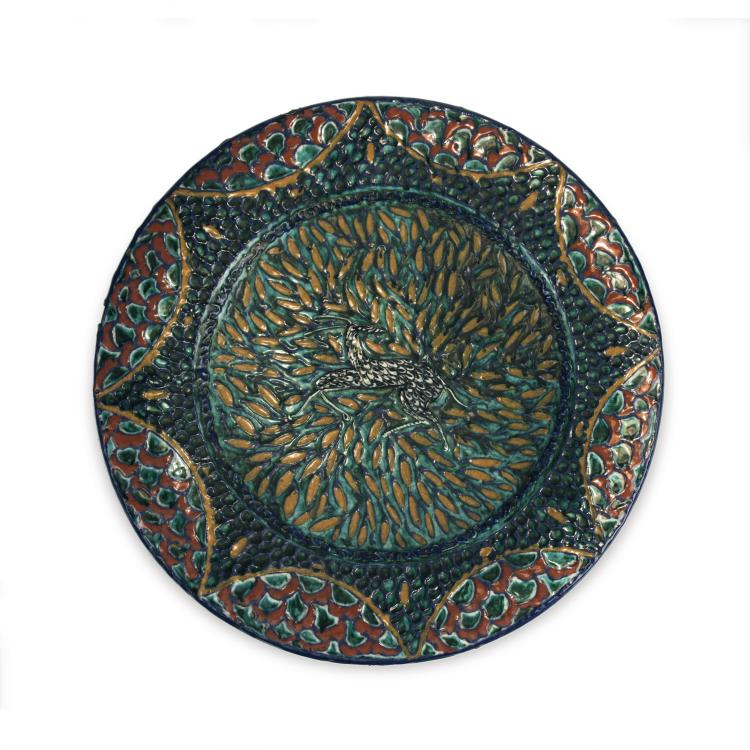 Hauptbild zu Objekt, Decorative plate, c1928, Mayodon, Jean-L&eacute;on, S&egrave;vres, 135 573