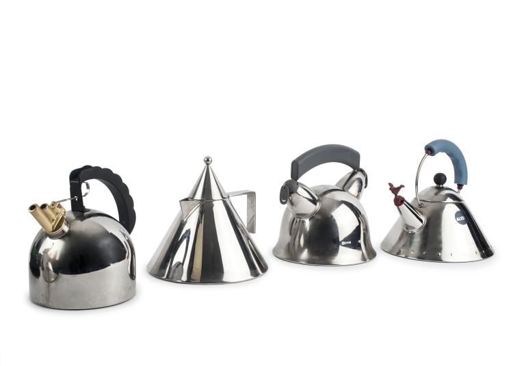 Hauptbild zu Objekt, Four water kettles, 1980s, Richard Sapper, Alessi s.p.A., Crusinallo, 133B 256