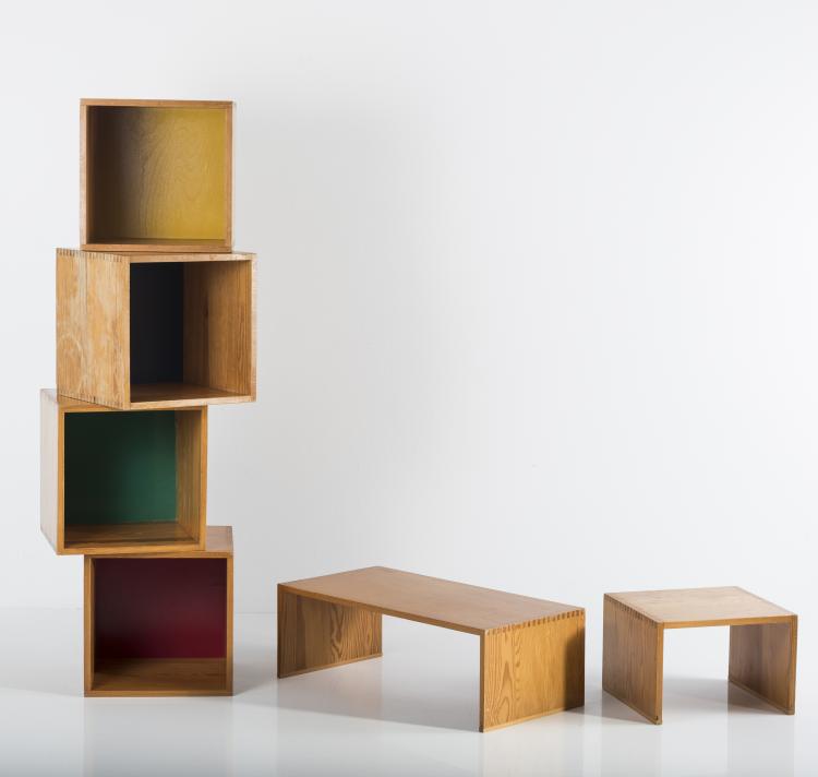 Bild 5 zu Objekt, Siebenteiliges Spielm&ouml;bel-System f&uuml;r Kinder, 1954, Hans Gugelot, Gr&uuml;nzig & Co., Eystrup, 133A 127