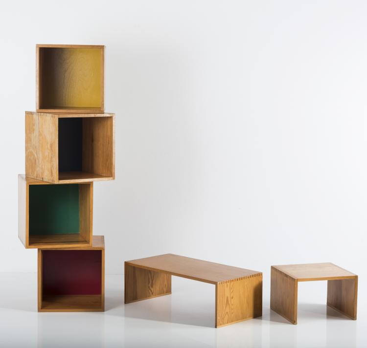 Bild 6 zu Objekt, Siebenteiliges Spielm&ouml;bel-System f&uuml;r Kinder, 1954, Hans Gugelot, Gr&uuml;nzig & Co., Eystrup, 133A 127