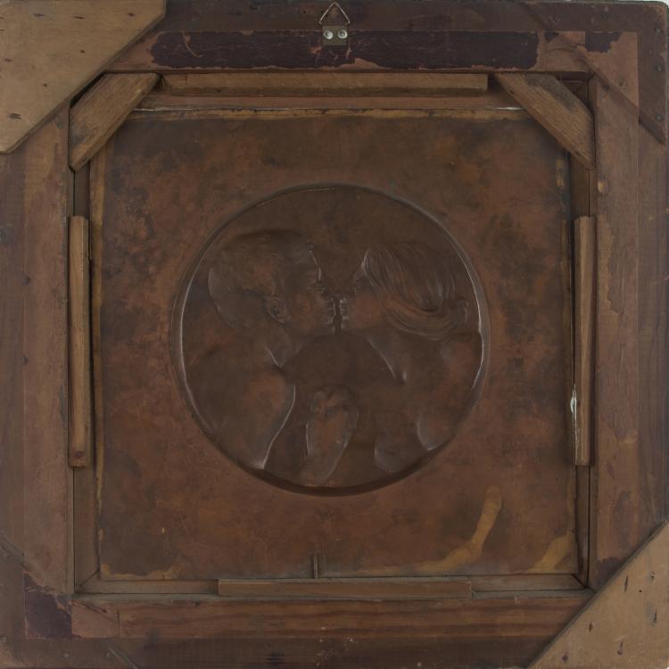 Bild 1 zu Objekt, 'The Kiss' plaque, 1897, Hans Christiansen, Christiansen, Hans (nach), 135 334