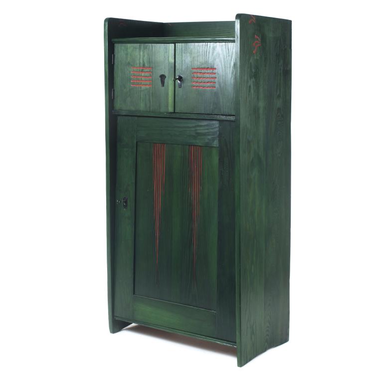 Hauptbild zu Objekt, Wardrobe for the sanatorium at Wyk/F&ouml;hr, c1899, August Endell, Dresdner Werkst&auml;tten f&uuml;r Handwerkskunst, Hellerau, 136A 1