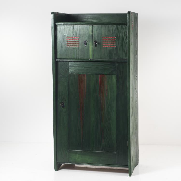 Bild 1 zu Objekt, Wardrobe for the sanatorium at Wyk/F&ouml;hr, c1899, August Endell, Dresdner Werkst&auml;tten f&uuml;r Handwerkskunst, Hellerau, 136A 1