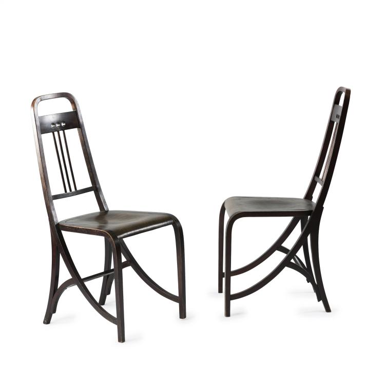 Hauptbild zu Objekt, Zwei St&uuml;hle '511', um 1905, Thonet, Wien, 134D 748