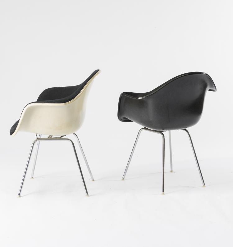 Bild 2 zu Objekt, Zwei 'Plastic Armchairs' auf 'H-base', 1950-53, Vitra, Weil am Rhein; Miller, Herman, Zeeland, 134D 875