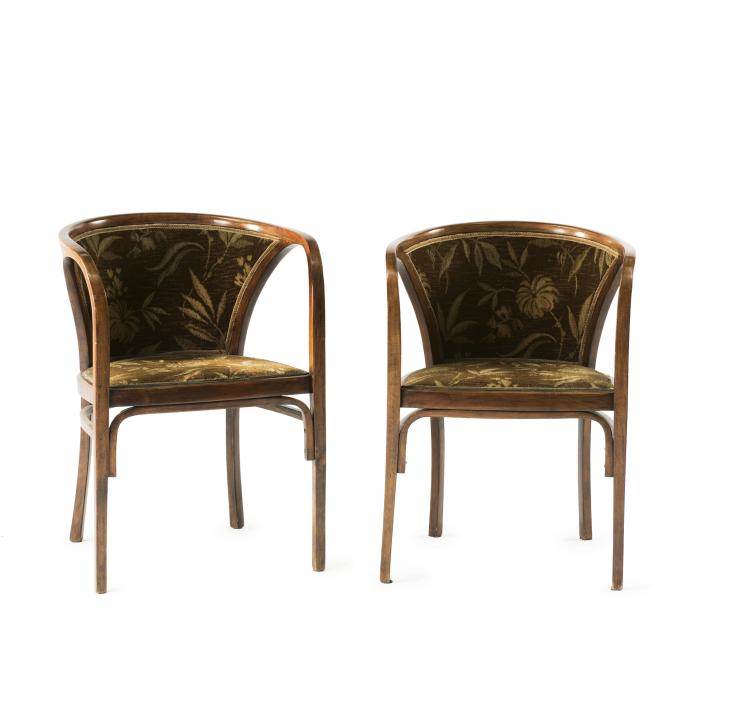 Hauptbild zu Objekt, Two armchairs, 1906, Marcel Kammerer, Thonet, Wien, 134D 750