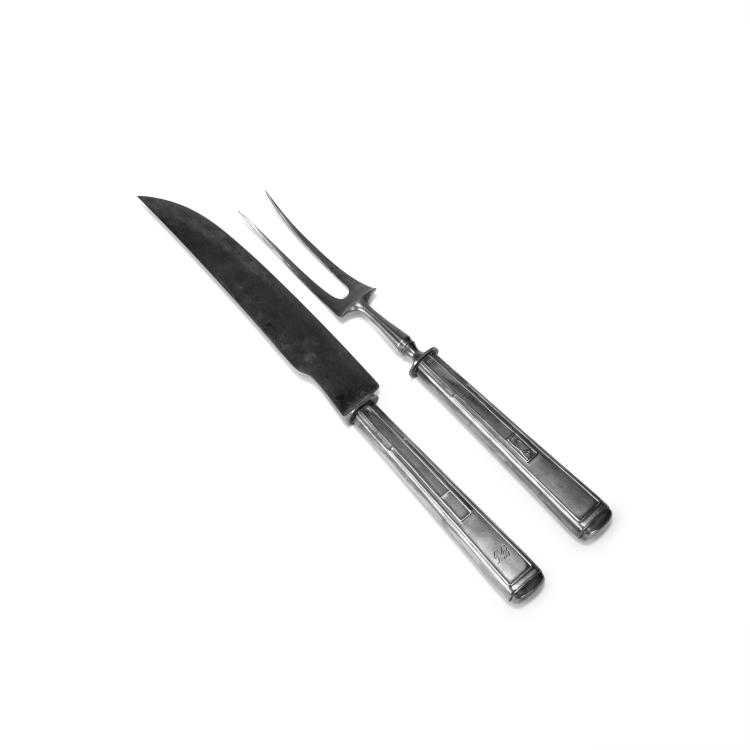 Hauptbild zu Objekt, Bratenbesteck '2000', um 1901, Joseph Maria Olbrich, Clarfeld & Springmeyer, Hemer, 134D 742