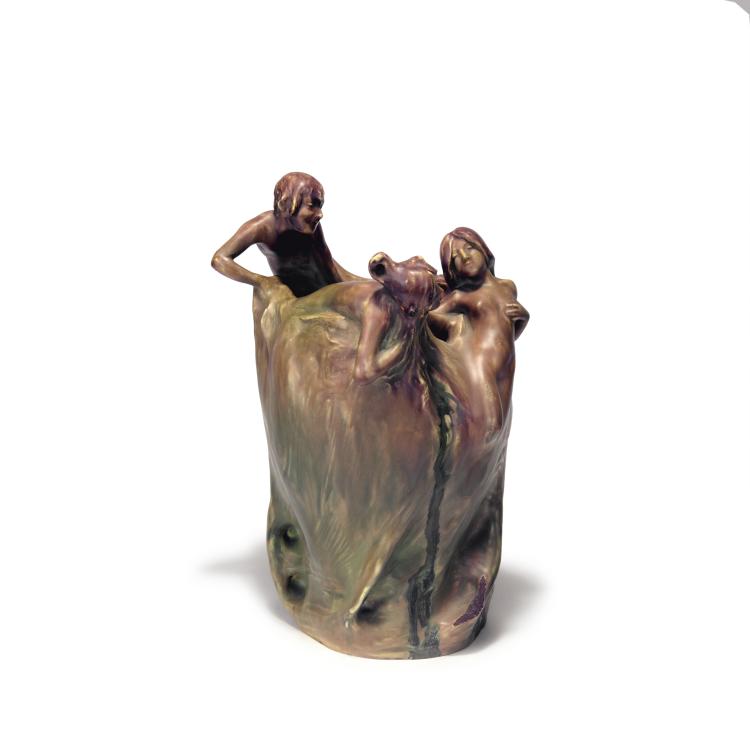 Hauptbild zu Objekt, Vase, c1900, Teplitz, 134D 734