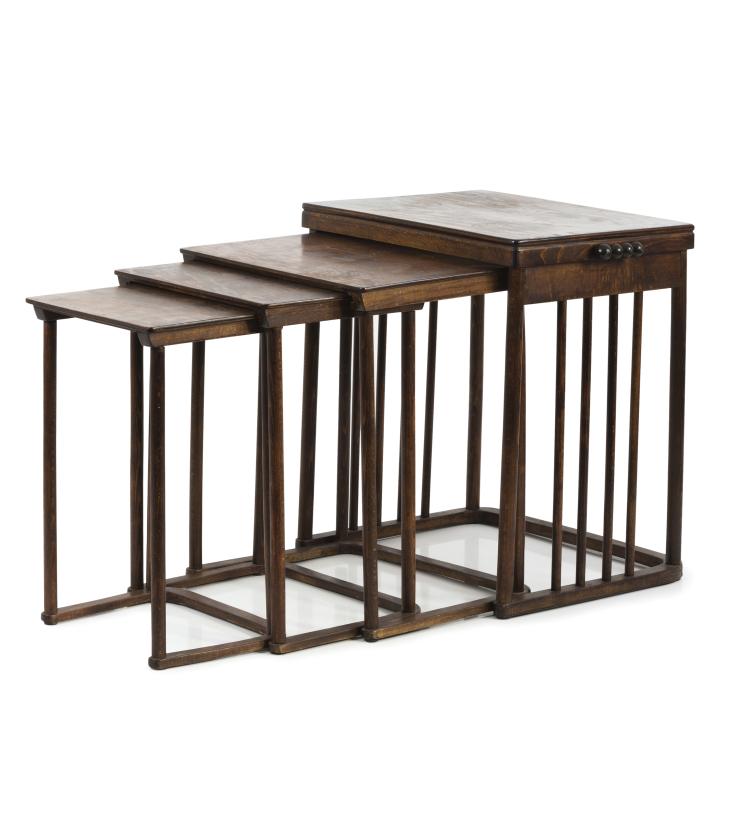 Hauptbild zu Objekt, Vier Satztische '986', um 1905, Josef Hoffmann, Kohn, Jacob & Josef, Teschen, 134D 749