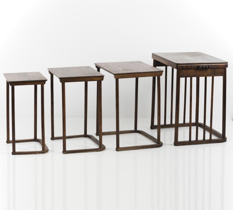Bild 1 zu Objekt, Vier Satztische '986', um 1905, Josef Hoffmann, Kohn, Jacob & Josef, Teschen, 134D 749