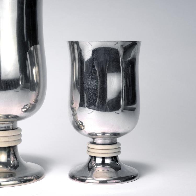 Bild 1 zu Objekt, Two goblets, c1935, Wilhelm Wahl, Binder, Wilhelm, Schw&auml;bisch Gm&uuml;nd, 134D 860