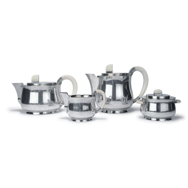 Hauptbild zu Objekt, Kaffee- und Teeservice, um 1930 , Kurz, Gottlieb, Schw&auml;bisch Gm&uuml;nd, 134D 821